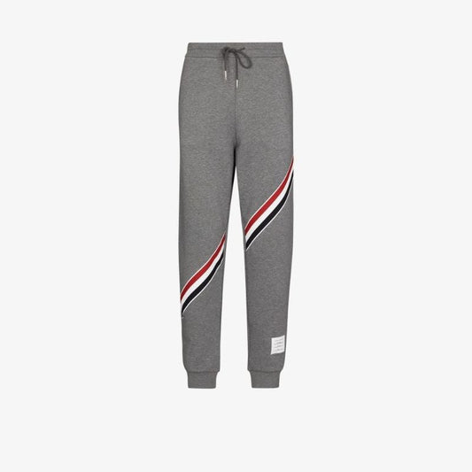 Logo Stripe Cotton Track Pants