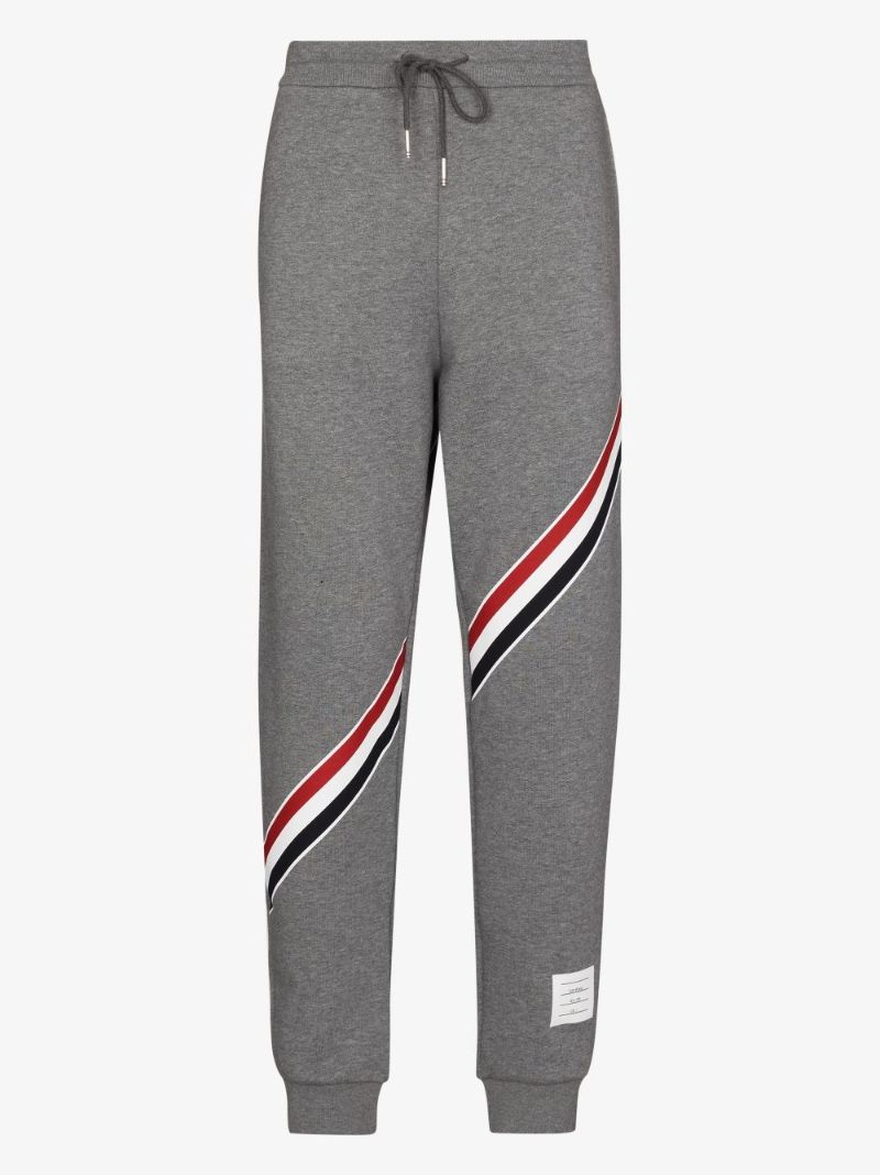 Logo Stripe Cotton Track Pants