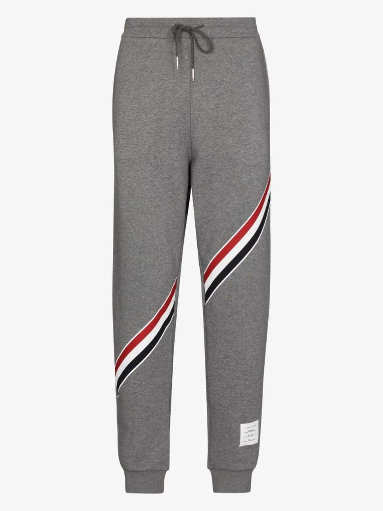 Logo Stripe Cotton Track Pants
