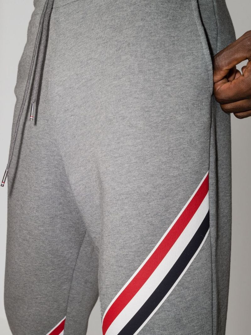 Logo Stripe Cotton Track Pants