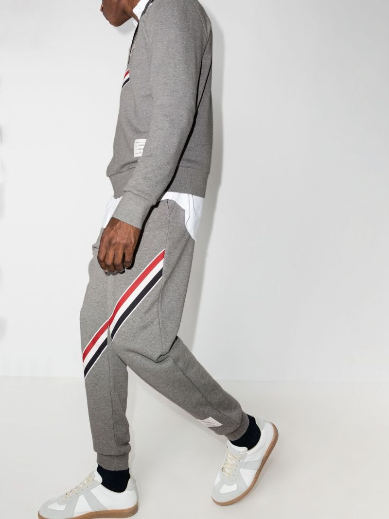 Logo Stripe Cotton Track Pants