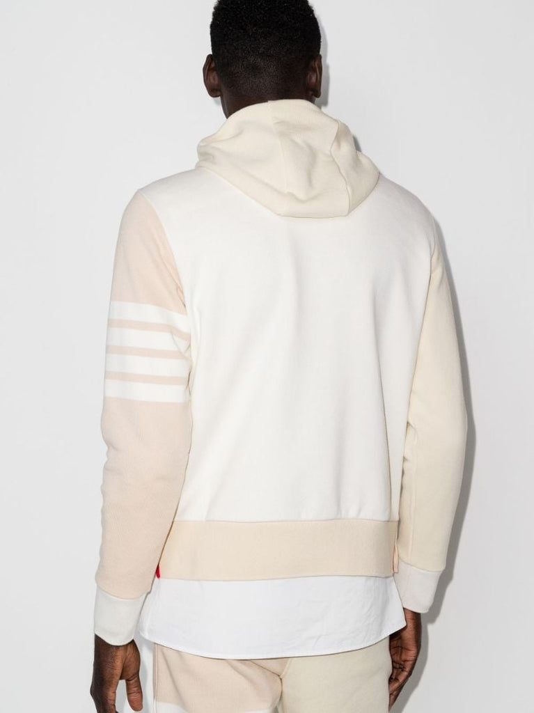 Fun Mix 4-bar Stripe Cotton Hoodie