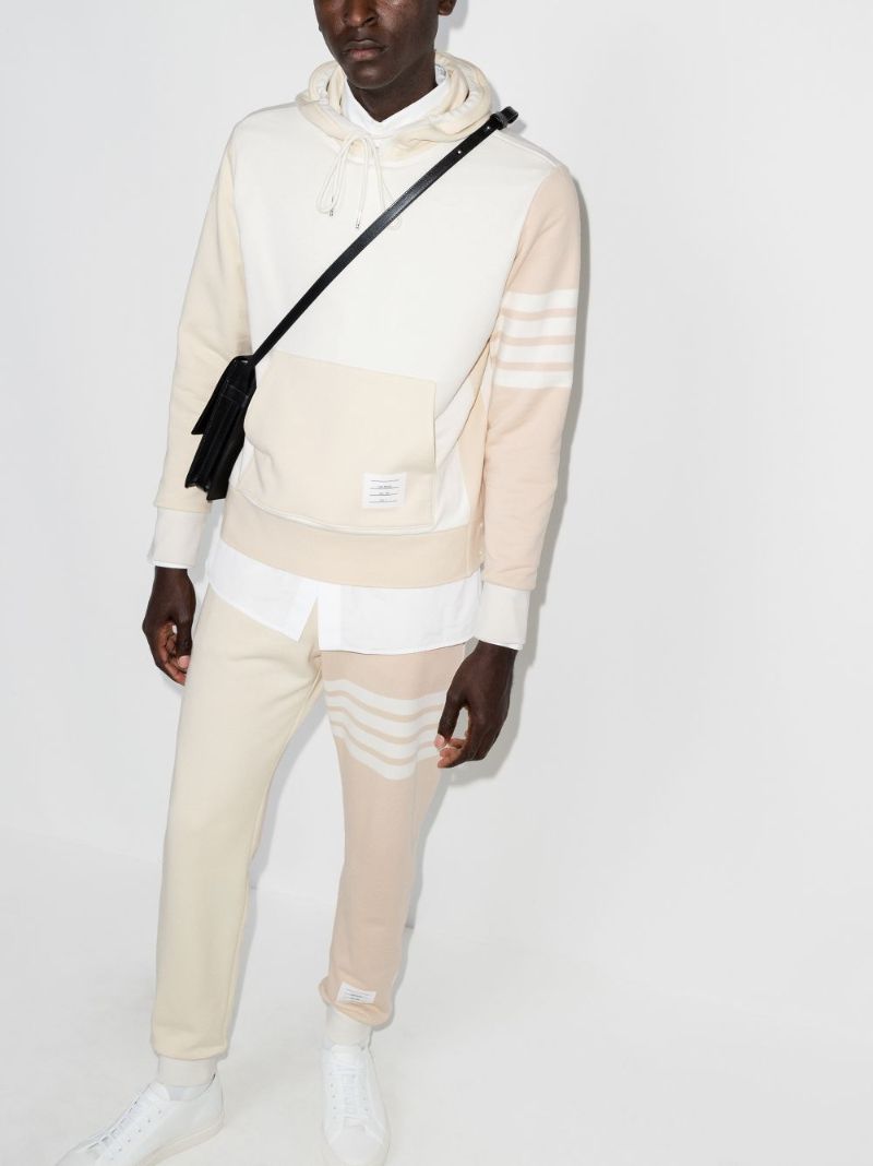 Fun Mix 4-bar Stripe Cotton Hoodie