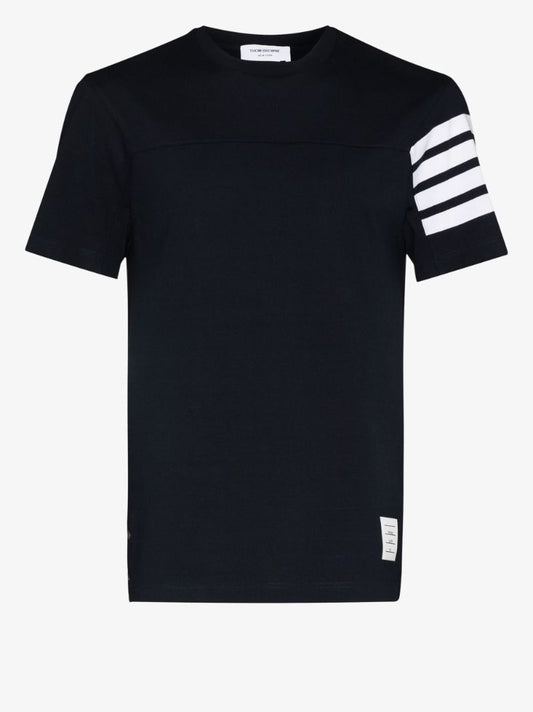 4-bar Stripe Cotton T-shirt