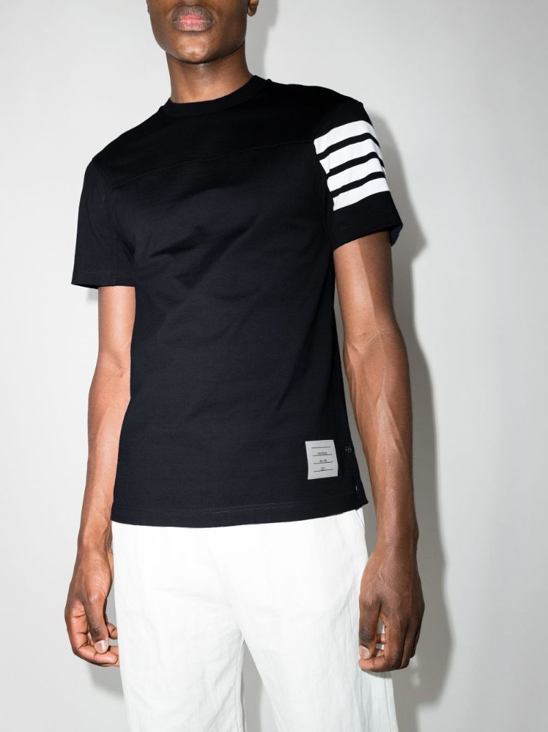 4-bar Stripe Cotton T-shirt
