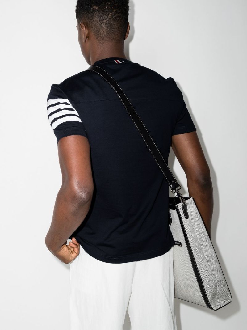 4-bar Stripe Cotton T-shirt