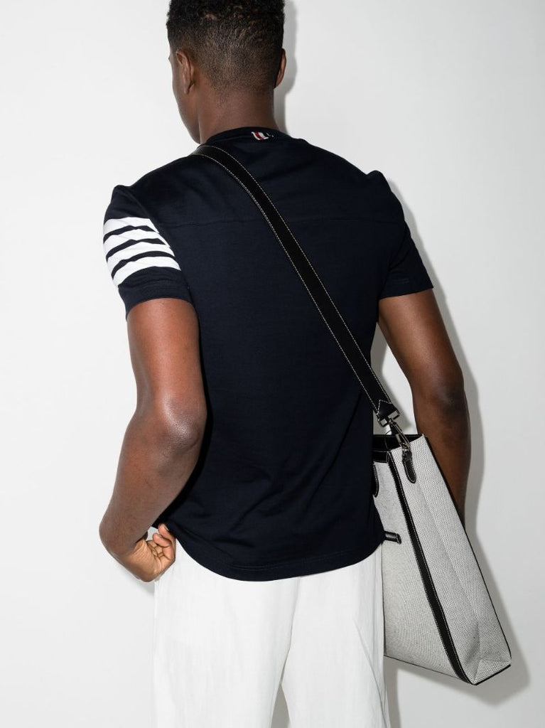 4-bar Stripe Cotton T-shirt