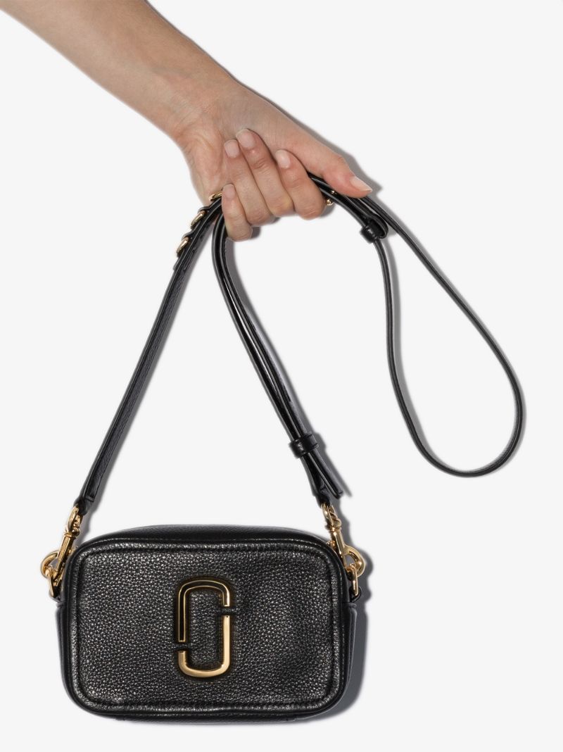 Black Softshot 17 Leather Cross Body Bag