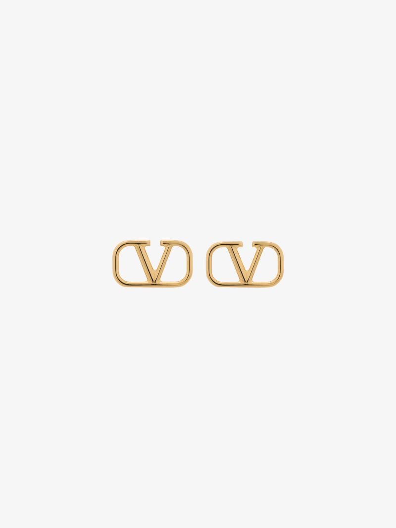 Gold-tone Vlogo Stud Earrings