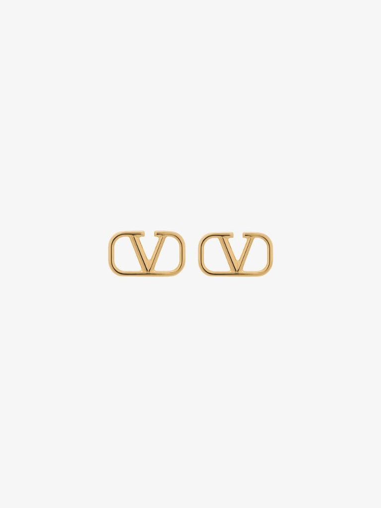 Gold-tone Vlogo Stud Earrings