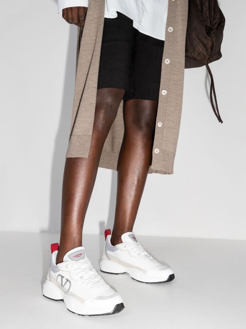 Neutral Vlogo Leather Sneakers