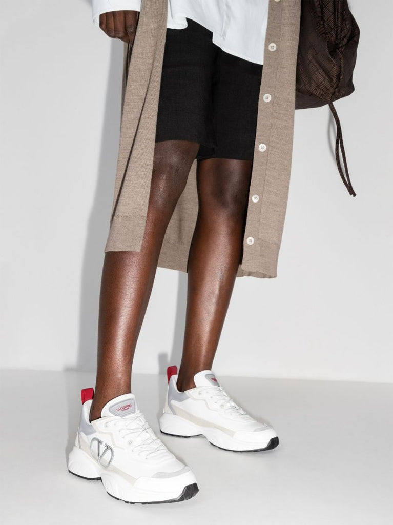 Neutral Vlogo Leather Sneakers