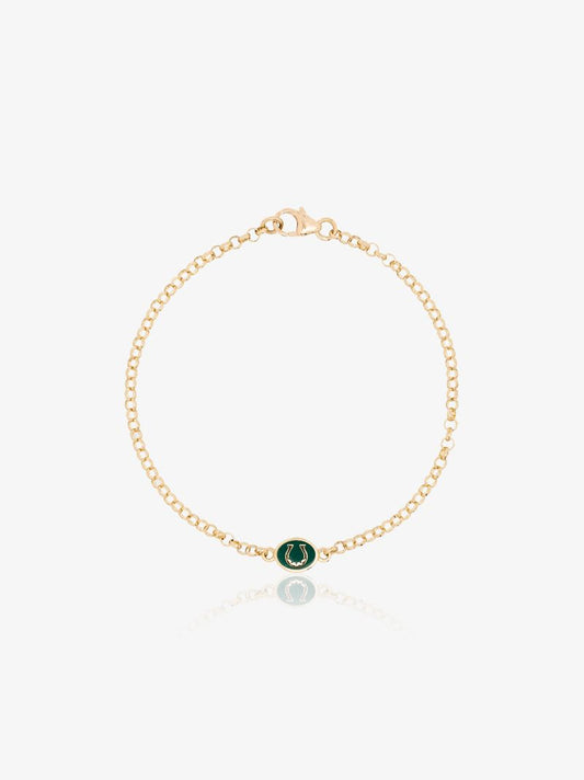 18k Yellow Gold Protection Small Sequence Chain Bracelet