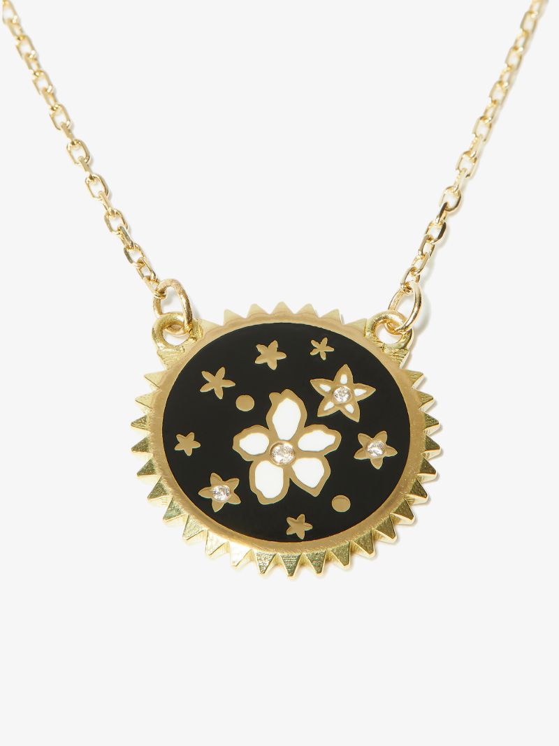 18k Yellow Gold Resilience Petite Belcher Chain Diamond Necklace