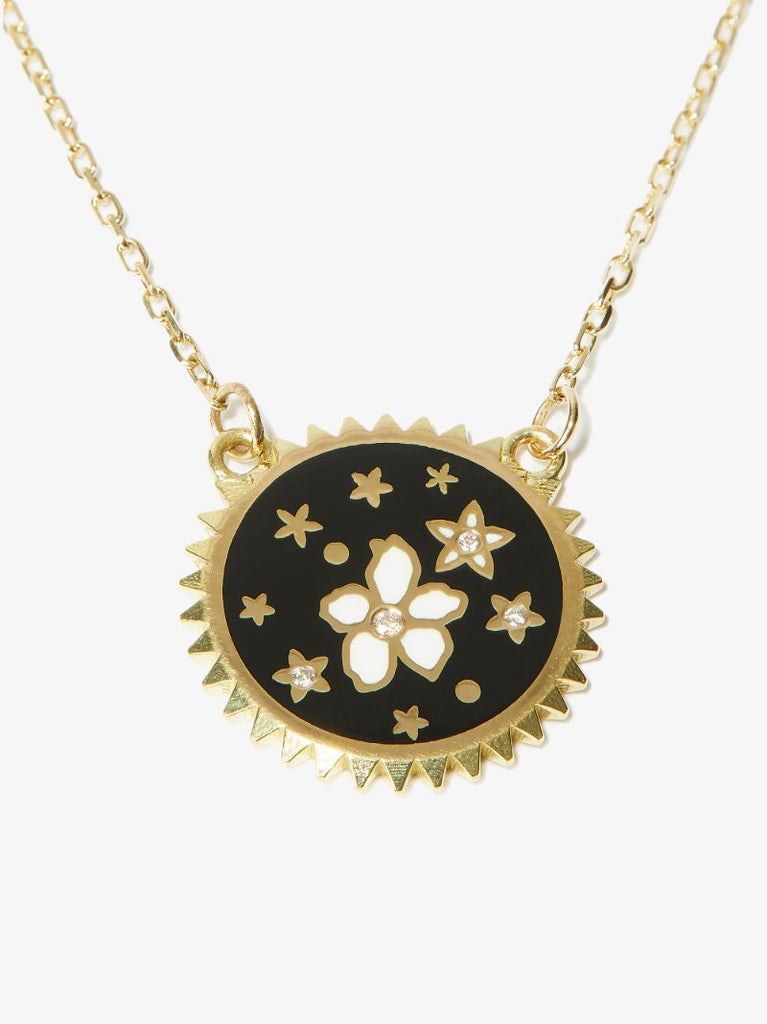 18k Yellow Gold Resilience Petite Belcher Chain Diamond Necklace