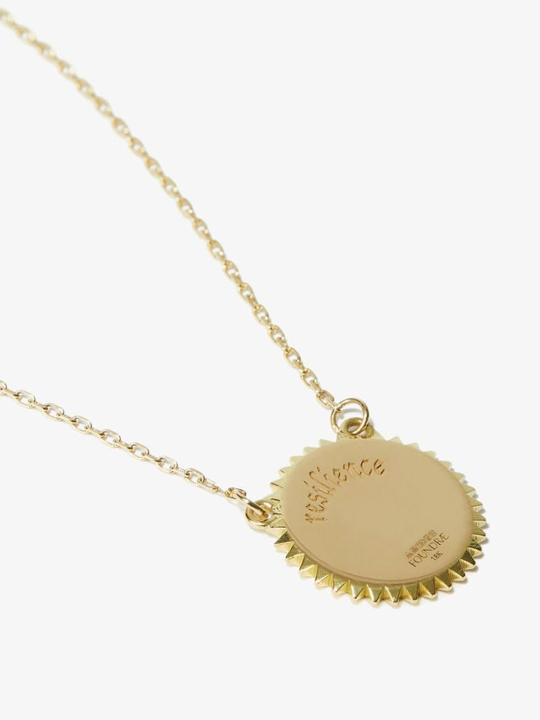18k Yellow Gold Resilience Petite Belcher Chain Diamond Necklace