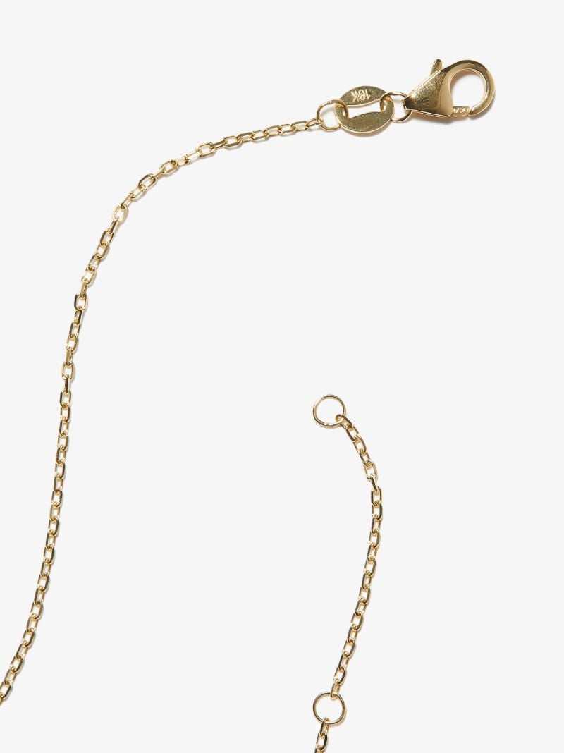 18k Yellow Gold Resilience Petite Belcher Chain Diamond Necklace