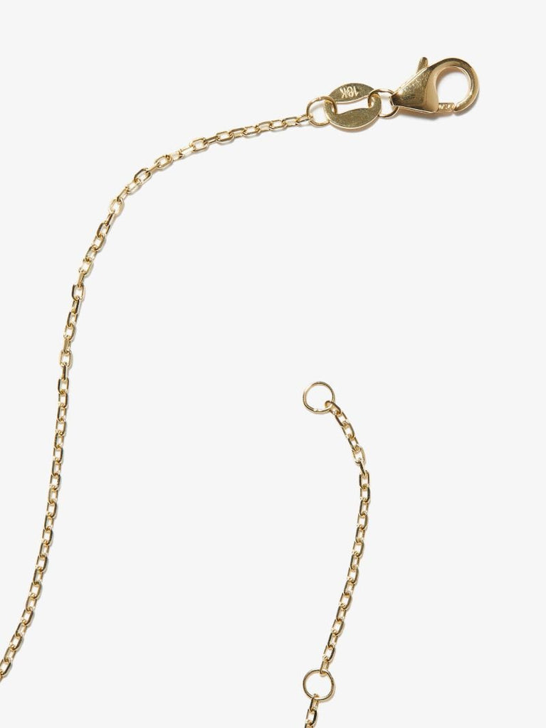 18k Yellow Gold Resilience Petite Belcher Chain Diamond Necklace