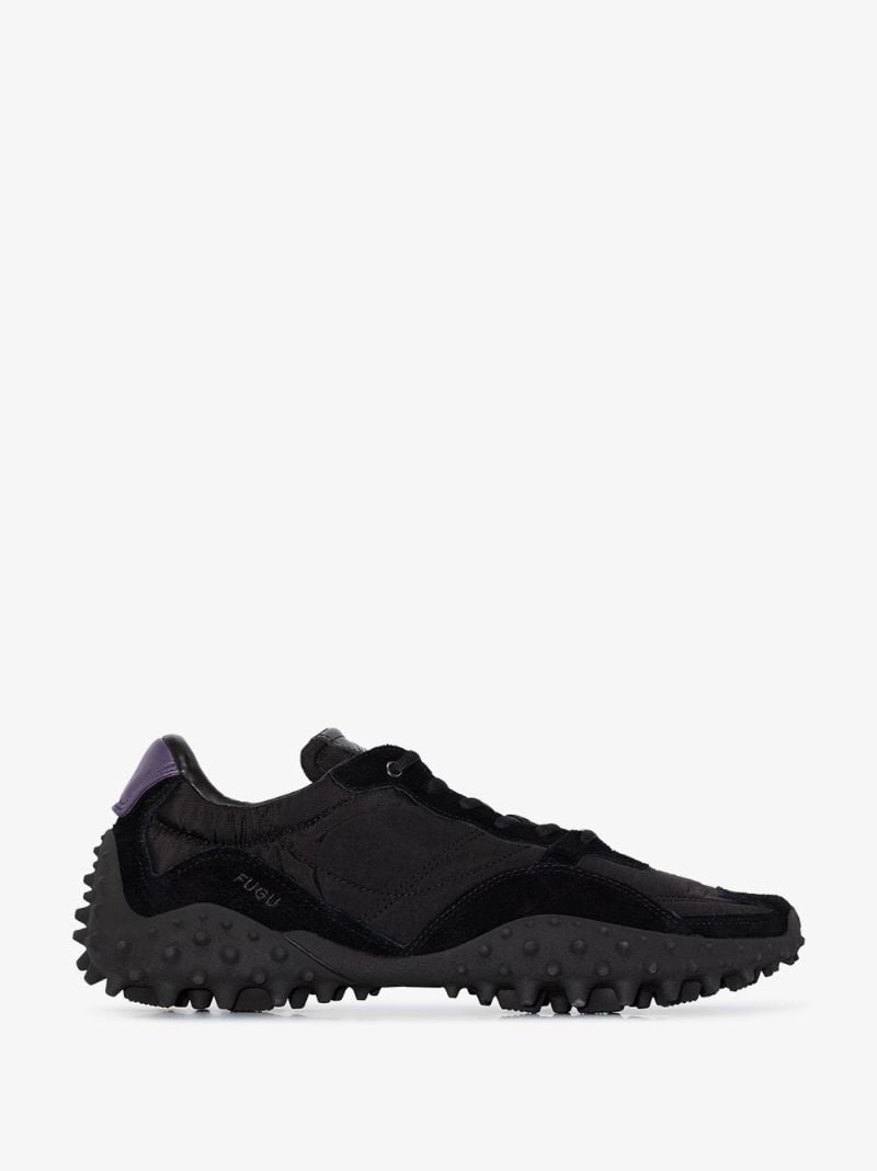 Black Fugu Suede Sneakers
