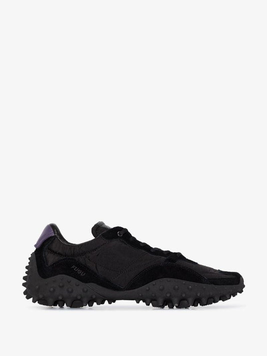 Black Fugu Suede Sneakers
