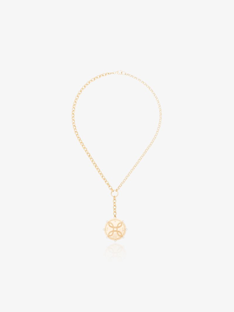 18k Yellow Gold True Love Heavy Belcher Chain Diamond Necklace