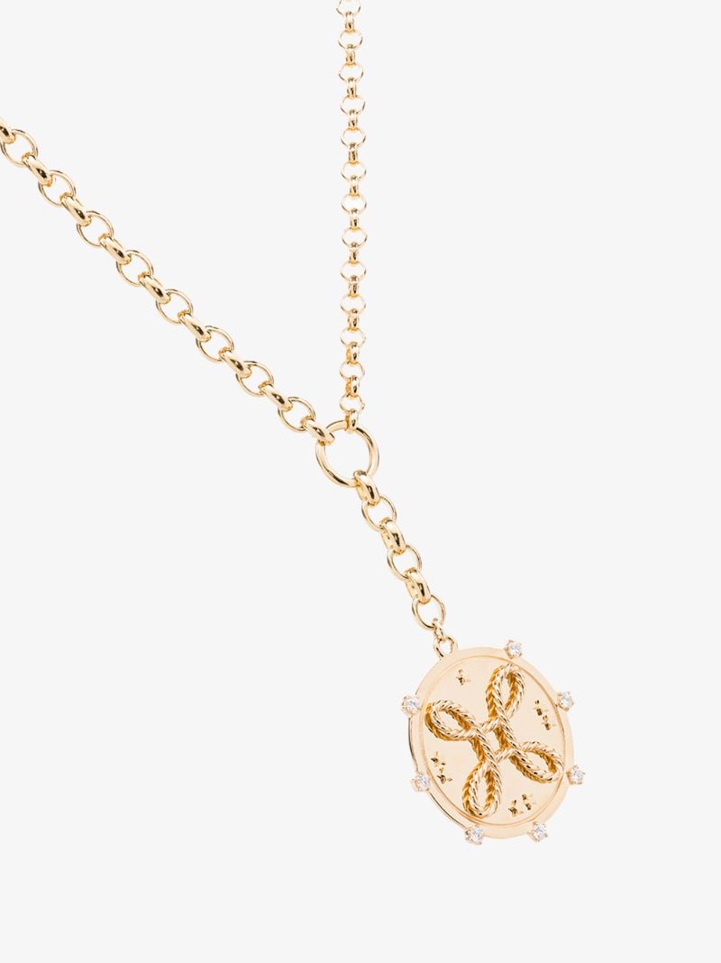 18k Yellow Gold True Love Heavy Belcher Chain Diamond Necklace