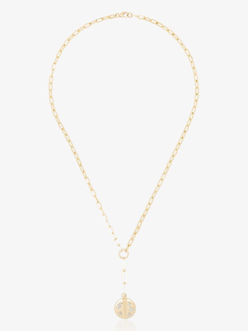 18k Yellow Gold Resilience Refined Clip Chain Diamond Necklace
