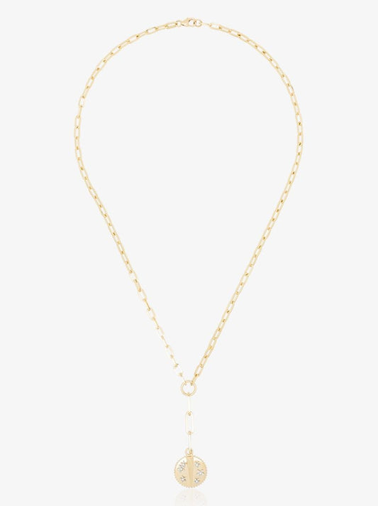 18k Yellow Gold Resilience Refined Clip Chain Diamond Necklace