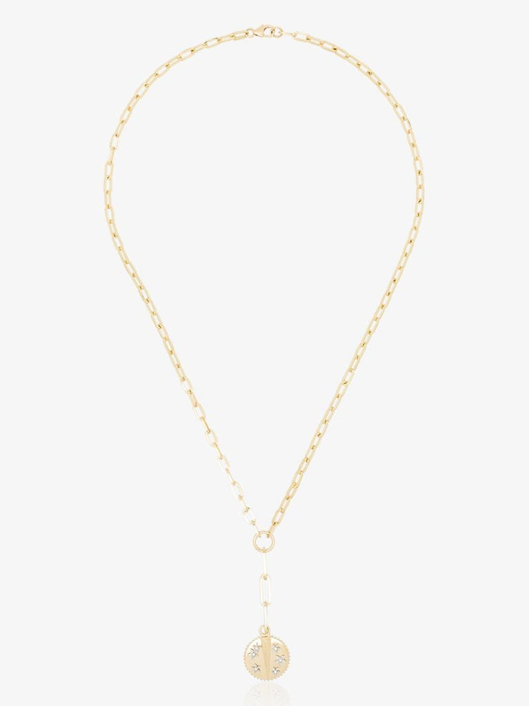 18k Yellow Gold Resilience Refined Clip Chain Diamond Necklace