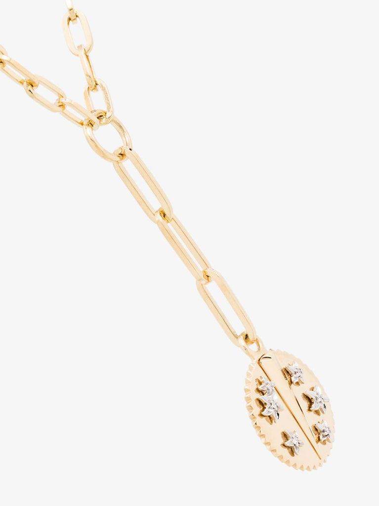 18k Yellow Gold Resilience Refined Clip Chain Diamond Necklace