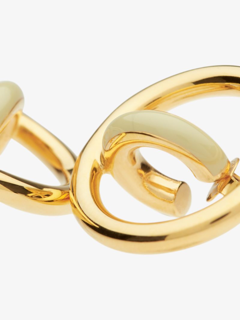 Gold-plated Saturn Blow Earrings