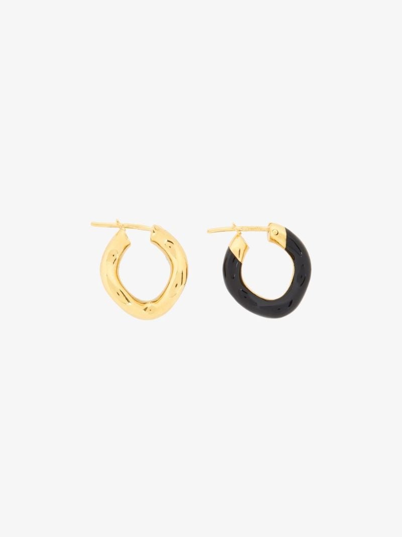 Gold Vermeil Wave Hoop Earrings