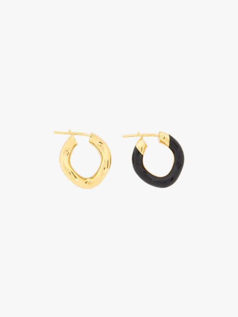 Gold Vermeil Wave Hoop Earrings