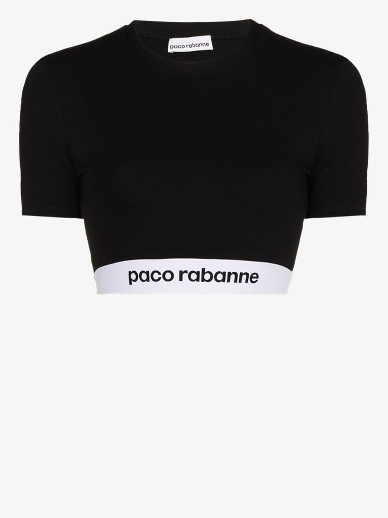 Logo Band Crop Top