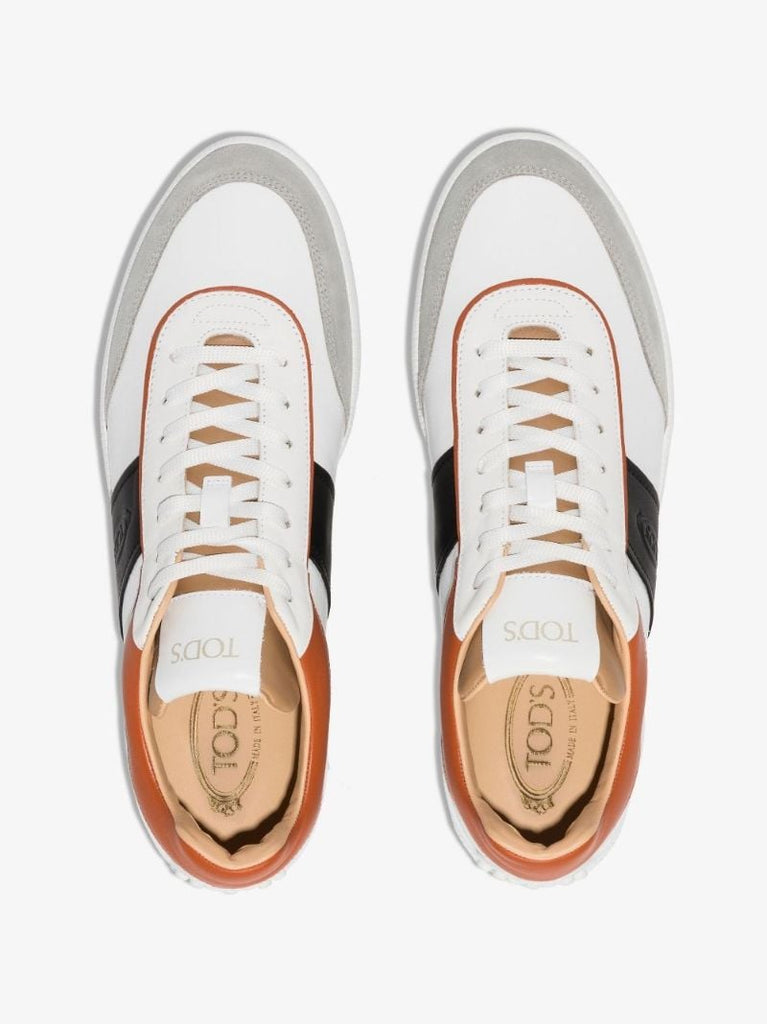 White Tabs Low Top Leather Sneakers