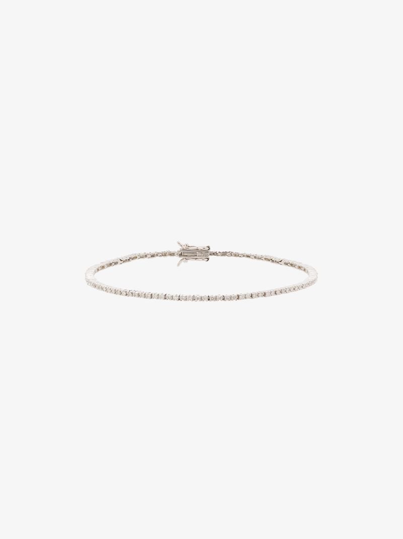 14k White Gold Diamond Tennis Bracelet