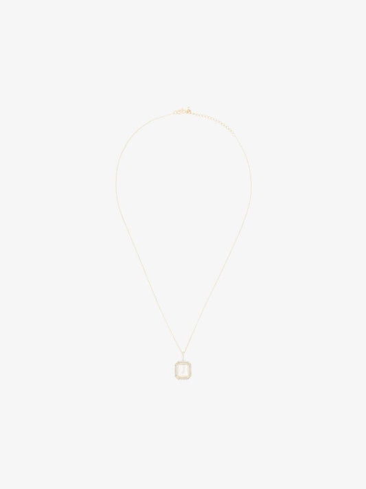 14k Yellow Gold J Initial Diamond Necklace