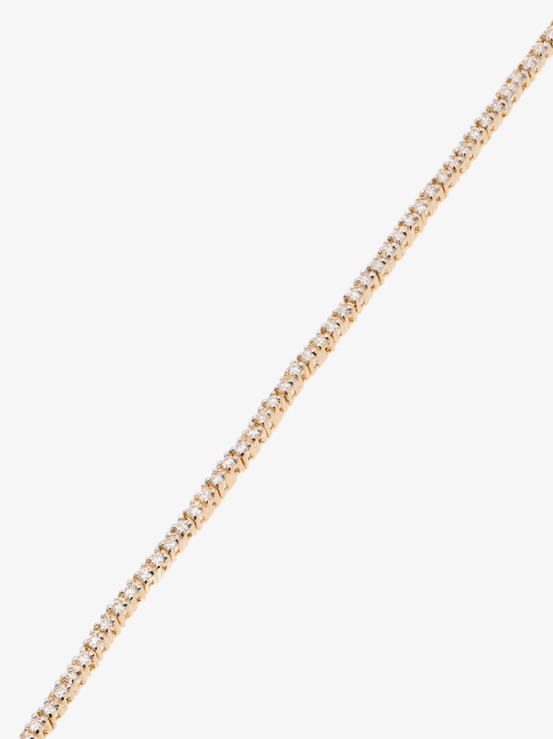 14k Yellow Gold Diamond Tennis Bracelet