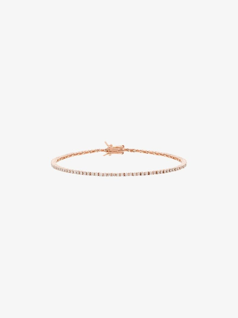 14k Rose Gold Diamond Tennis Bracelet