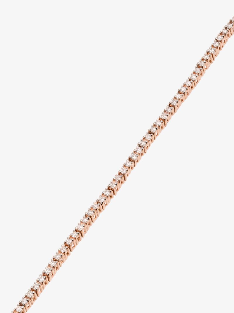 14k Rose Gold Diamond Tennis Bracelet
