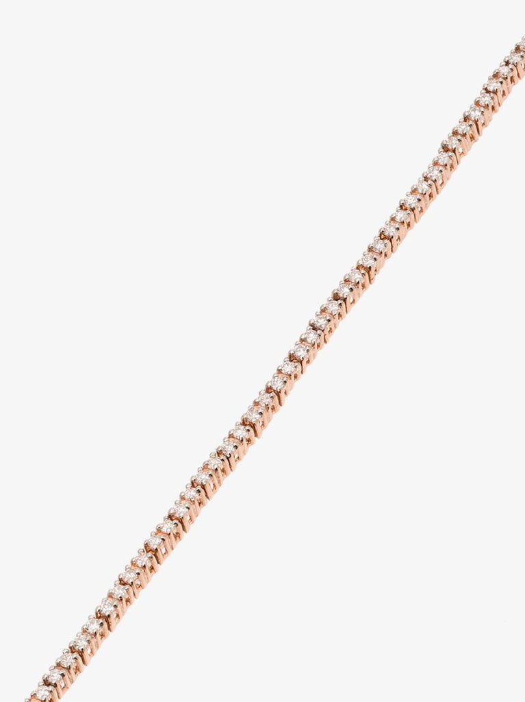 14k Rose Gold Diamond Tennis Bracelet