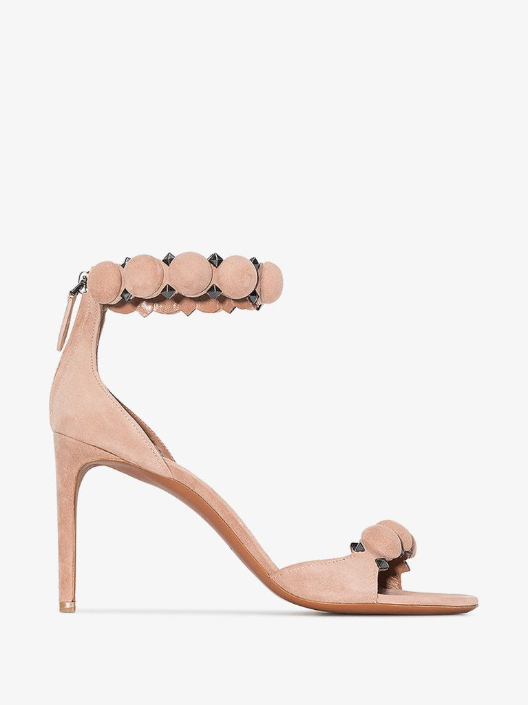 Pink Bombe 90 Suede Sandals
