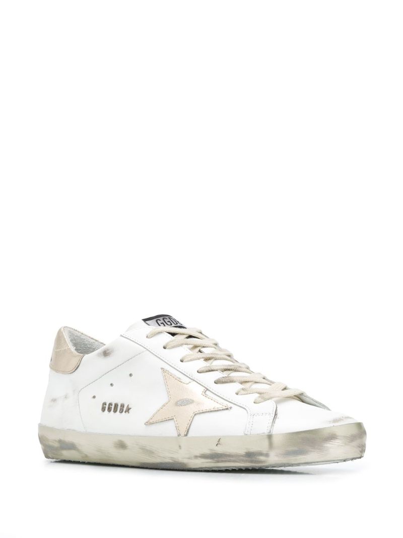 White Super-star Low-top Sneakers