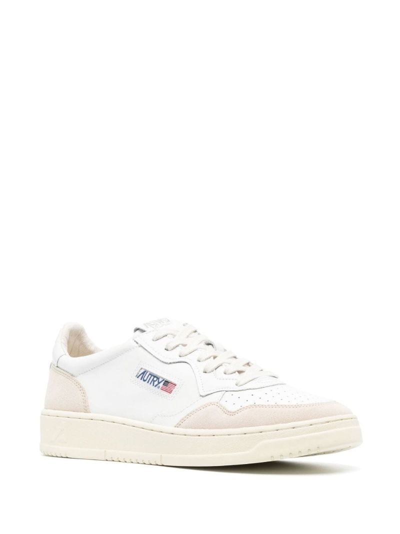 White Medalist Low-top Leather Sneakers