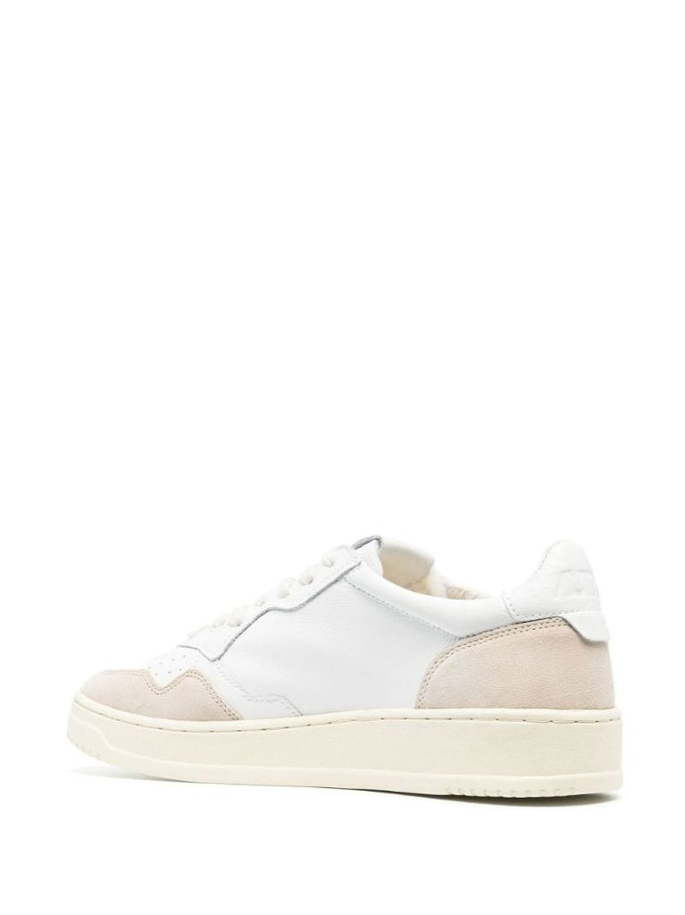 White Medalist Low-top Leather Sneakers