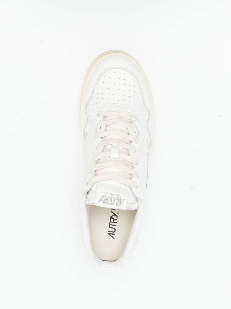 White Medalist Low-top Leather Sneakers
