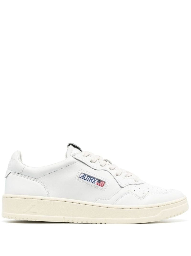 White Medalist Low-top Leather Sneakers