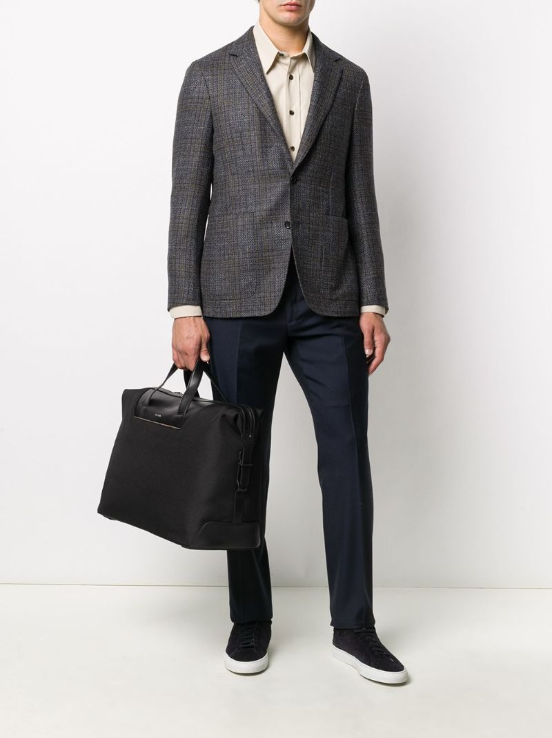 Blue Tailored Wool Trousers