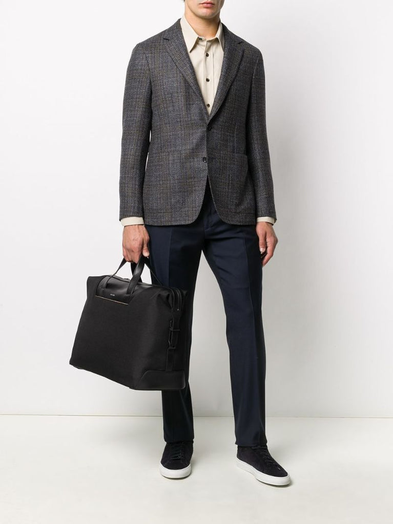 Blue Tailored Wool Trousers