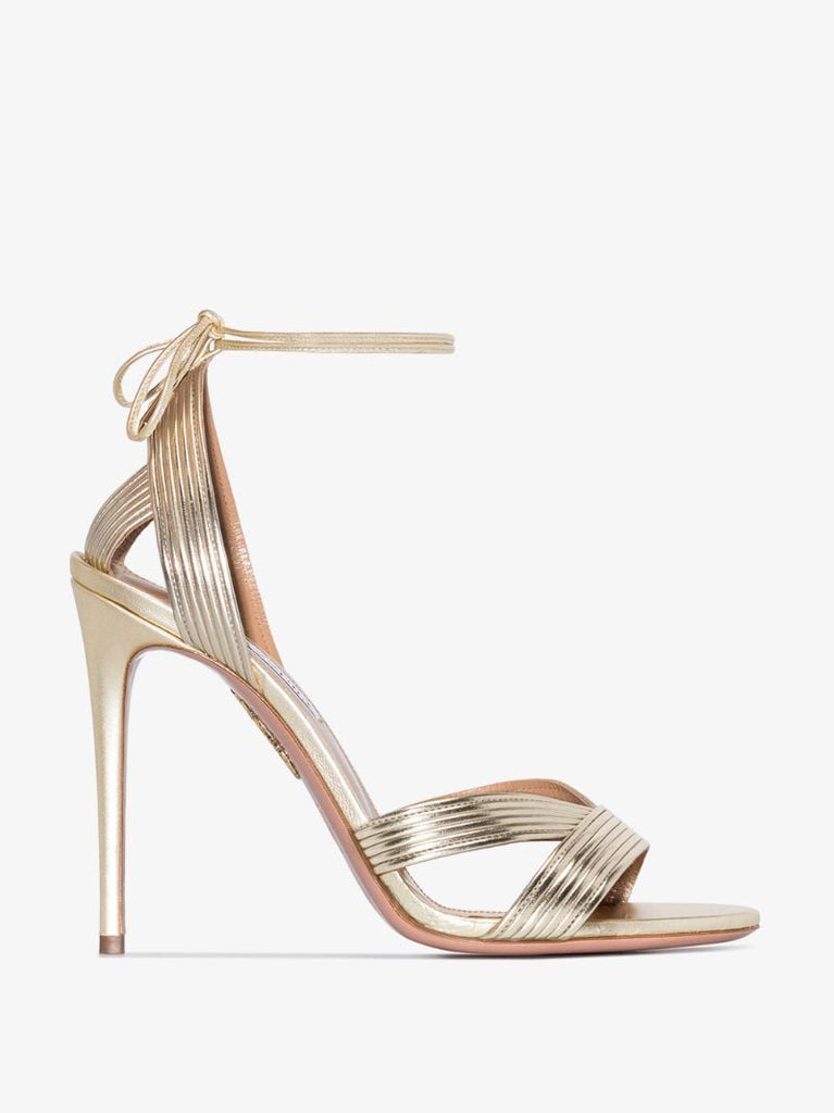 Gold Ari 105 Leather Sandals